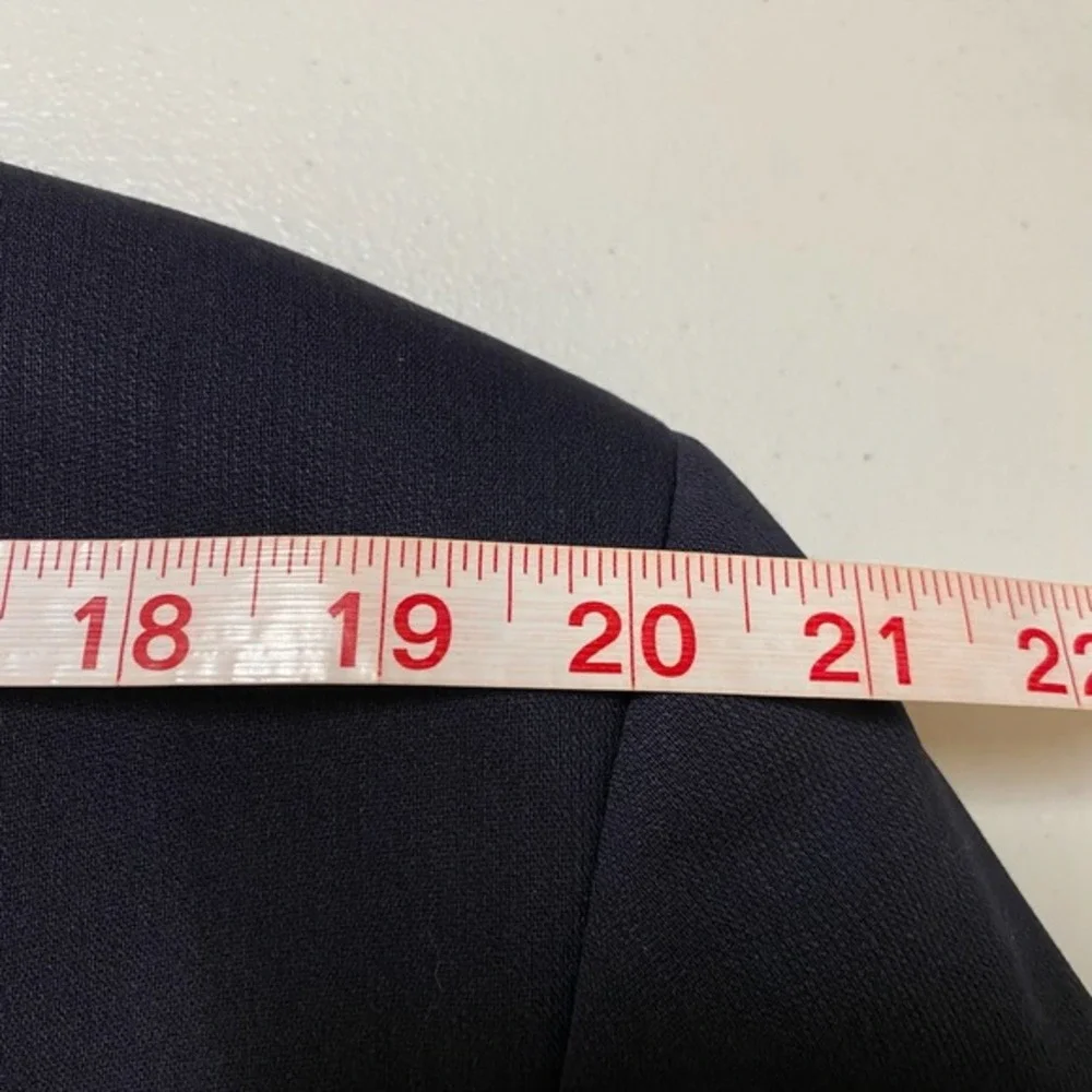 Vtg Hugo Boss Blazer Mens 42R Navy‎ Virgin Wool Made in USA Minimalist Luxury